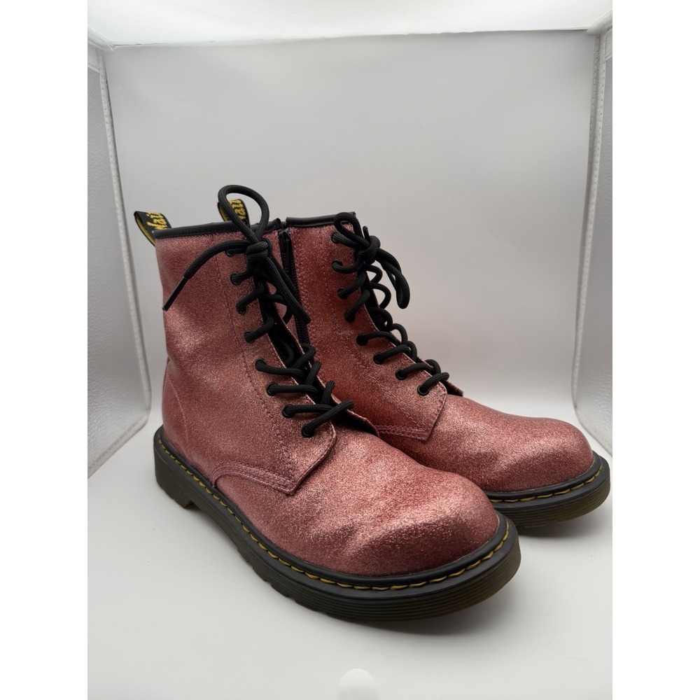 Dr. Martens 1460 Pascal Pink Glitter Boots. Size 7 US /38 EU